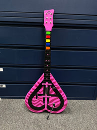 Aly & Aj Pink Heart Guitar - Wireless - Pelican (PL-7535) (Guitar Hero) (Nintendo Wii) Pre-Owned*