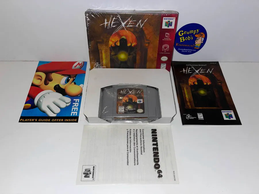 Hexen (Nintendo 64) Pre-Owned: Game, Manual, 2 Inserts, Tray, and