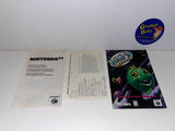 Iggys Reckin Balls (Nintendo 64) Pre-Owned: Game, Manual, 2 Inserts, Poster, Tray, and Box