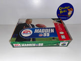 Madden 99 (Nintendo 64) Pre-Owned: Game, Manual, Tray, and Box