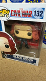POP! Marvel #132: Captain America Civil War - Black Widow (Funko POP! Bobble-Head) Figure and Box w/ Protector (As Pictured)