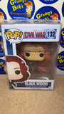 POP! Marvel #132: Captain America Civil War - Black Widow (Funko POP! Bobble-Head) Figure and Box w/ Protector (As Pictured)
