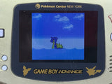 System - Gold Pokemon Center New York Edition [Backlit MOD] (Nintendo Game Boy Advance) Pre-Owned (As Pictured)