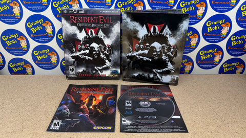 Resident Evil: Operation Raccoon City (Playstation 3) Pre-Owned w/ Game, Manual, Steelbook Case, & Slipcover (As Pictured)