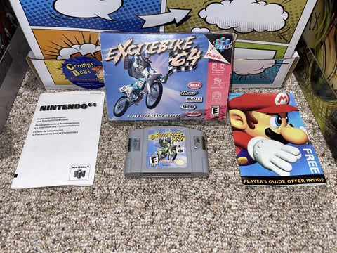 Excitebike 64 (Nintendo 64) Pre-Owned: Game, 2 Inserts, and Box
