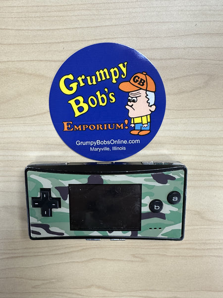 System (Nintendo Game Boy Advance Micro) Pre-Owned w/ Camo Faceplate & Charger*