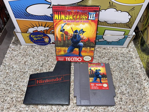 Ninja Gaiden III: Ancient Ship of Doom (Nintendo) Pre-Owned: Game, Dust Cover, and Box