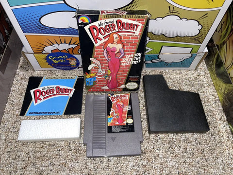 Who Framed Roger Rabbit (Nintendo) Pre-Owned: Game, Manual, Dust Cover, Styrofoam, and Box