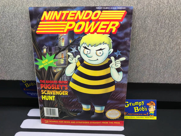 Nintendo Power: February 1993 Volume 45 (Magazine) Pre-Owned w/ Starfox Poster + 2 Mailer Inserts (No Cards) (As Pictured)