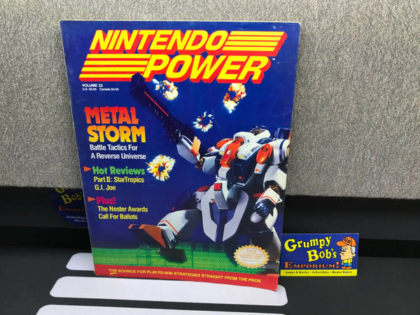 Nintendo Power: March 1991 Volume 22 (Magazine) Pre-Owned w/ Battletoads Poster + 3 Mailer Inserts (As Pictured)