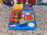 Short Order / Eggsplode (Nintendo) Pre-Owned: Game, Manual, Poster, Insert, Dust Cover, Styrofoam, and Box