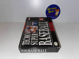 Tecmo Super Baseball (Super Nintendo) Pre-Owned: Game, Manual, 3 Inserts, Poster, Tray, and Box