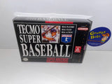 Tecmo Super Baseball (Super Nintendo) Pre-Owned: Game, Manual, 3 Inserts, Poster, Tray, and Box