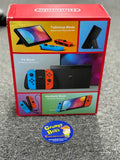 System - OLED Model (Nintendo Switch)  Pre-Owned w/ Neon Blue & Red Joy-Con Controllers w/ Wrist Straps & Comfort Grip + Dock, HDMI, AC Adapter, and Box (In Store Sale and Pick Up ONLY)