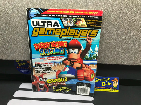 Ultra Game Players: December 1997 / Issue 104 / "Diddy Kong Racing" Cover (Magazine) (As Pictured) Pre-Owned