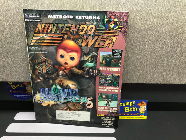 Nintendo Power: Volume 177 / "Final Fantasy: Crystal Chronicles" Cover (Magazine) (As Pictured) Pre-Owned w/ "Phantasy Star Online III: C.A.R.D. Revolution" Poster