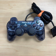 Official SONY Wired Dualshock 2 Analog Controller - Clear Smoke Gray - SCPH 10010 (Playstation 2 Accessory) Pre-Owned