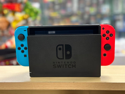 System (Nintendo Switch) Pre-Owned w/ Neon Blue & Neon Red Joy-Con + Dock, HDMI, and AC Adapter (In Store Sale and Pick Up ONLY)