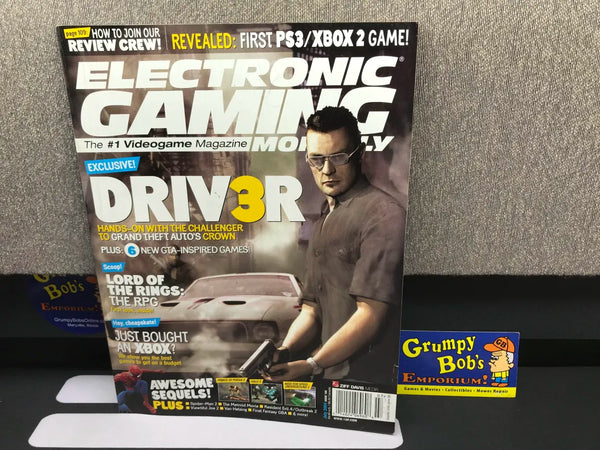 Electronic Gaming Monthly: July 2004 / Issue 180 / "DRIV3R" Cover (Magazine) (As Pictured) Pre-Owned