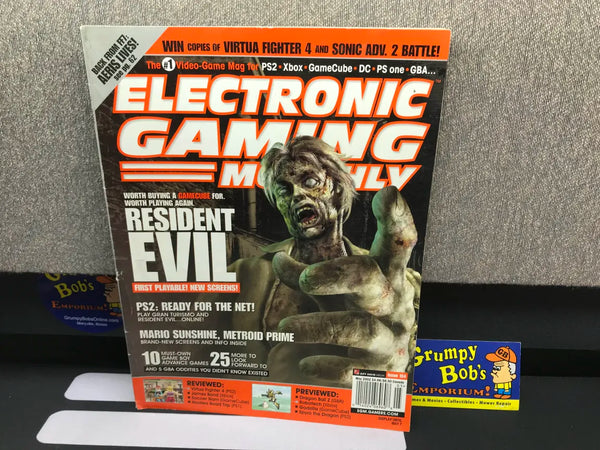 Electronic Gaming Monthly: May 2002 / Issue 154 / "Resident Evil GameCube" Cover (Magazine) (As Pictured) Pre-Owned