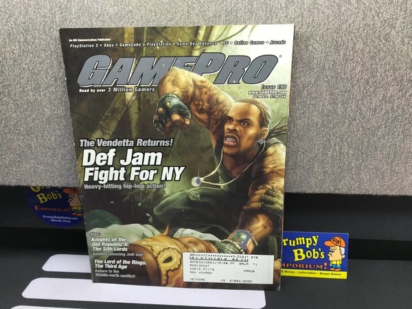 GamePro Magazine: July 2004 / Issue 190 / "Def Jam Fight For NY" Cover (As Pictured) Pre-Owned w/ "Sunkist" Poster