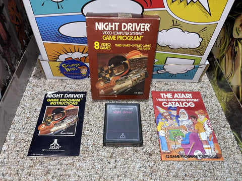 Night Driver (Atari 2600) Pre-Owned: Game, Manual, Insert, and Box