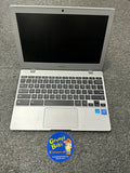 System - Chrome OS 11.6" HD Intel Celeron Processor N4000 4GB RAM 32GB eMMC Gigabit Wi-Fi - XE310XBA-K01US  - Platinum Titan (Samsung Chromebook 4) Pre-Owned w/ Power Cable