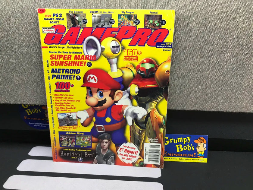 Grumpy Mario GamePro Magazine: August 2002 / Issue 167 /