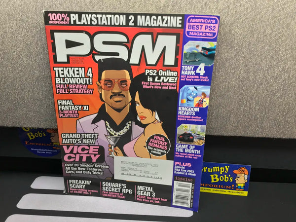 PSM Magazine: October 2002 / Volume 6 Issue 63 / "Grand Theft Auto: Vice City" Cover (No Demo Disc) (No Poster) (As Pictured) Pre-Owned