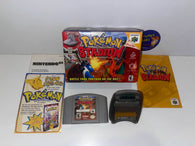 Pokemon Stadium (Nintendo 64) Pre-Owned: Game, Manual, Transfer Pak, 2 Inserts, and Box (Pictured)