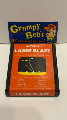 Laser Blast - AG008 (Atari 2600) Pre-Owned: Cartridge Only (━☞´◔‿ゝ◔`)━☞ BOB'S BARGAINS