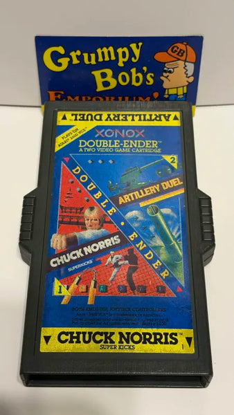 Double Ender: Chuck Norris Superkicks / Artillery Duel (Atari 2600) Pre-Owned: Cartridge Only