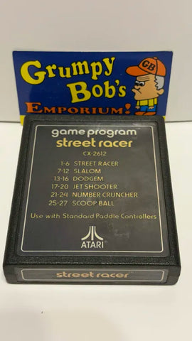 Street Racer - CX2612 (Atari 2600) Pre-Owned: Cartridge Only (━☞´◔‿ゝ◔`)━☞ BOB'S BARGAINS