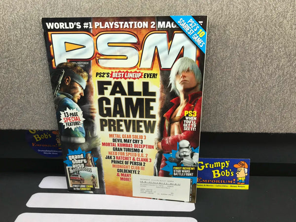 PSM Magazine: October 2004 / Volume 8 Issue 89 / "Fall Game Preview" Cover (No Demo Disc) (As Pictured) Pre-Owned