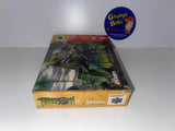 Turok Dinosaur Hunter (Nintendo 64) Pre-Owned: Game, Manual, Poster, 3 Inserts, Tray, and Box