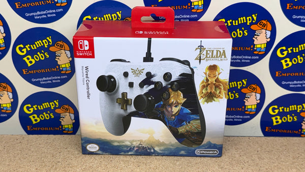 Wired Controller: The Legend of Zelda - Breath of the Wild [Super Mario Edition Box Misprint] PowerA (Nintendo Switch) NEW
