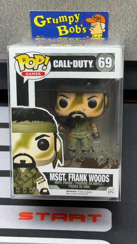 POP! Games #69: Call of Duty  - MSGT. Frank Woods (Funko POP!) Figure and Box w/ Protector (Box Damage)