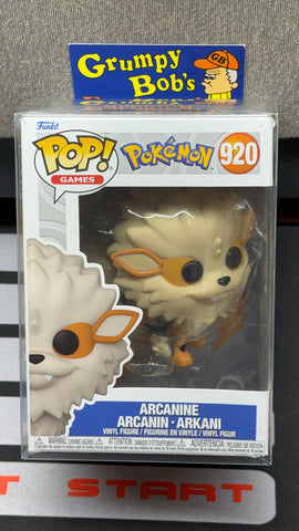 POP! Games #920: Pokemon - Arcanine (Funko POP!) Figure and Box w/ Protector (Box Damage)