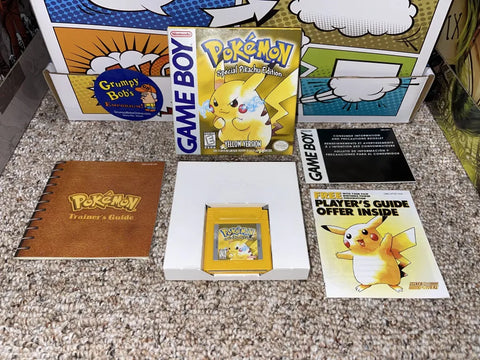Pokemon: Yellow Version (Game Boy) Pre-Owned: Game, Manual, 2 Inserts, Tray, and Box
