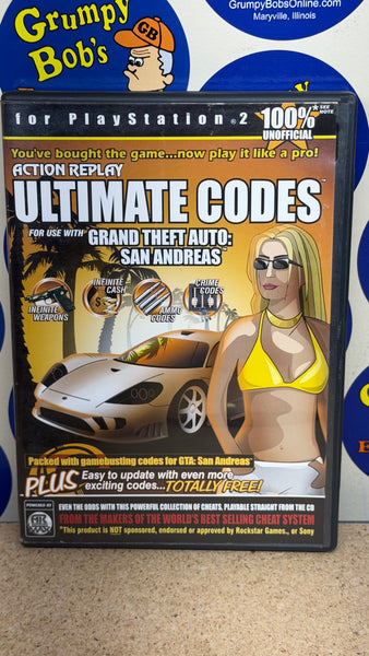 Action Replay - Ultimate Codes: Grand Theft Auto San Andreas (Playstation 2) Pre-Owned