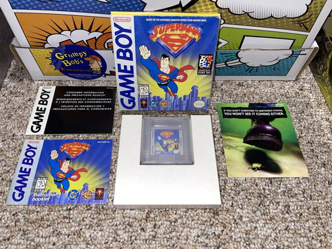 Superman (Game Boy) Pre-Owned: Game, Manual, 2 Inserts, Tray, and Box
