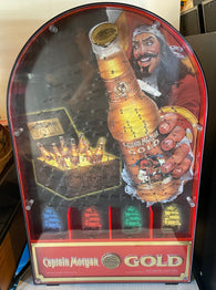 Captain Morgan Wall-Mount (2002) Lighted Bar Display - "Plinko Motion" (Network Display, Inc.) Pre-Owned