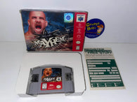 WCW Mayhem (Nintendo 64) Pre-Owned: Game, Insert, Tray, and Box w/ Protector (Pictured)