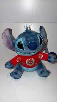Disney Lilo & Stitch: Red Holiday Sweater - Stitch Spider-Man [Unleash the Holidays] PLUSH - 12in (Just Play) NEW
