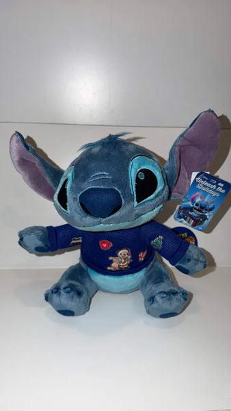 Disney Lilo & Stitch: Red Holiday Sweater - Stitch Mickey [Unleash the Holidays] PLUSH - 12in (Just Play) NEW