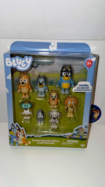 Bluey Heeler Family & Mates Pack (8 Figures) (Moose Toys) NEW