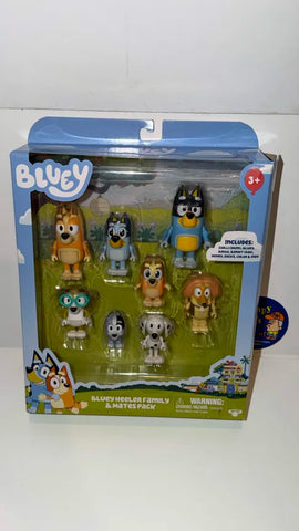 Bluey Heeler Family & Mates Pack (8 Figures) (Moose Toys) NEW