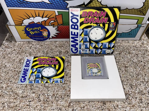 Brain Drain (Game Boy) Pre-Owned: Game, Manual, Tray, Protective Case, and Box