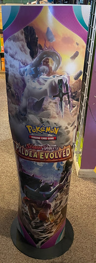 Scarlet & Violet Paldea Evolved - Pokémon Trading Card Standee Store Promo Display (Cardboard Totem-Style) (2023) (Creatures / GAME FREAK inc.) Pre-Owned
