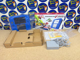 System - Electric Blue 2 (Blue & Black) (Nintendo 2DS) Pre-Owned w/ Stylus, Charger, Quick Start Insert, AR Cards, Cardboard Insert, and Mario Kart 7 Edition Box (Matching Serial Number) (As Pictured)